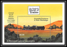 81320 Grenada Carriacou Petite Martinique Y&t N°456 ** MNH Train The Wonderful World Of Trains Locomotive 1999 Rsa - Eisenbahnen