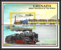 81316 Grenada Grenade Mi BF N°290 Great Britain 1833 Railways Of The World TB Neuf ** MNH Train Trains Locomotive 1991 - Trains