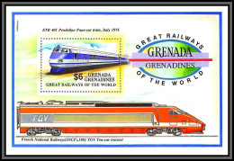 81307 Grenada Grenadines Y&t N°243 Tgv France 1981 Etr 401 Pendolino Italia 1976 TB ** MNH Train Trains Locomotive 1992 - St.Vincent & Grenadines