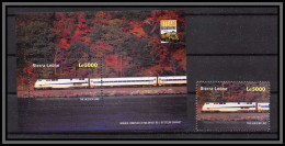 81323a Sierra Leone Y&t BF N°590 + Timbre** MNH Train Trains Locomotive Steam Bicentenary 1904/2004 The Hudson Line - Sierra Leona (1961-...)