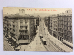 BARCELONA : Calle De Balmes - Barcelone - 1914 - Barcelona