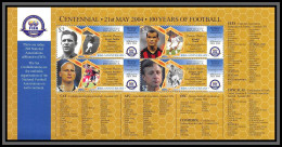 81220 Dominica Dominique Mi N°3620/3623 Cruyff Puskas 100 Years Centenary Of Fifa 2004 TB Neuf ** MNH Football Soccer - Otros & Sin Clasificación