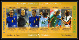 81224 Grenada Grenade Mi N°5144/5149 Sweden Senegal Coupe Du Monde World Cup Japan Korea 2002 ** MNH Football Soccer - Grenada (1974-...)
