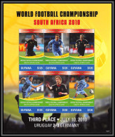 81209 Guyana Guyane Mi N°8110/8115 Uruguay Germany World Cup Coupe Du Monde South Africa 2010 ** MNH Football Soccer - 2010 – Südafrika