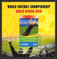 81208 Guyana Guyane Mi BF N°832 Spain Espana World Cup Coupe Du Monde South Africa 2010 TB Neuf ** MNH Football Soccer - Guyane (1966-...)