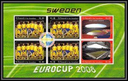 81203 St Vincent Grenadines Mi N°6485/6527/ 6530-3 Sweden Eurocup 2008 Championnat D'europe Neuf ** MNH Football Soccer - Europei Di Calcio (UEFA)