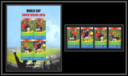 81245c Union Island N° + Timbres Spain Espana Chile World Cup Coupe Du Monde South Africa 2010 ** MNH Football Soccer - 2010 – Zuid-Afrika