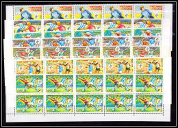 81727b Vietnam Y&t N°1044/1050 Mi 2152/2158 Italia 90 Football Soccer 1990 Neuf ** MNH Bloc De 10 - Vietnam