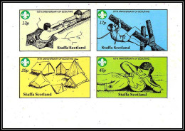 81729 Staffa Islands Scotland 75th Anniversary Of Scouting Non Dentelé Imperf Neuf ** MNH 1982 Scouts Jamboree - Ortsausgaben