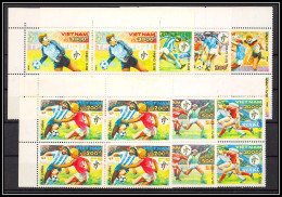 81727 Vietnam Y&t N°1044/1050 Mi 2152/2158 Italia 90 Football Soccer 1990 Neuf ** MNH Bloc 4 - 1990 – Italia