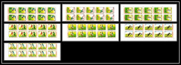 81722 Vietnam Y&t N°956/962 Mi 2080/2086 Italia 90 Football Soccer 1989 Neuf MNH Non Dentelé Imperf Bloc De 10 - Viêt-Nam