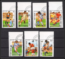 81703 Vietnam Y&t N°670/676 Mi 1664/1670 Football Soccer Mexico World Cup 1986 Oblitéré Used Non Dentelé Imperf - Vietnam