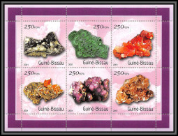 81690 Guinée-Bissau 2001 Yvert N°825/830 Minerals Minéraux Pierres Stones TB Neuf ** MNH - Minerali