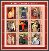 81678 Guinée-Bissau 2001 Y&t 972/980 Henri Toulouse Lautrec TB Neuf ** MNH Tableau (Painting) - Guinea-Bissau