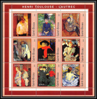 81678 Guinée-Bissau 2001 Y&t 972/980 Henri Toulouse Lautrec TB Neuf ** MNH Tableau (Painting) - Impressionismus