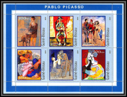 81676 Guinée-Bissau 2001 Mi 1678/1683 Y&t 1031G/1031M Michelangelo Michel-Ange TB Neuf ** MNH Tableau (Painting) - Religie