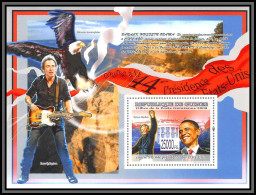 81675 Guinée Guinea 2008 BF 900 Obama Mandela 44ème President Of Usa Eagla Aigle Oiseaux Birds Springsteen ** MNH - Arends & Roofvogels