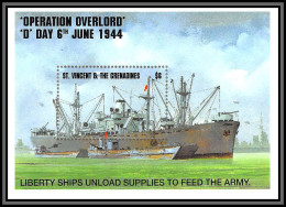 81667 St Vincent & The Grenadines Yv Bf 276 Operation Overlord ** MNH 1994 Bateau Ship Liberty Ships Boat - Militaria