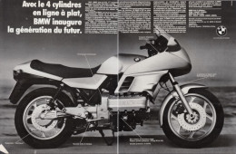 128812CL/ MOTO BMW K100, 2 Pages De Magazine Format 21/27,5 Cm - Publicités