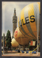 077229/ LILLE, Le Beffroi Et Les Ballons, Mongolfières - Lille