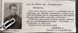 LEOPOLDSBURG JAREN '30 / UITBETALING ONGEVALLEN VERZEKERING AAN A. DEFRYN  IJZERLEI - Unclassified