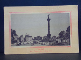 76 CHROMOS . IMAGE . PARIS . LA PLACE DE LA BASTILLE . PUBLICITE LA LACURE PROGRES . MARQUE DEPOSEE . - Sonstige & Ohne Zuordnung