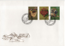 Liechtenstein 1980 FDC Alp Gepfahl, Folklore Folk Art - FDC