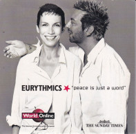 EURYTHMICS - CD THE SUNDAY TIMES  - PEACE IS JUST A WORD - Rock