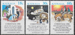 1981 Australia Christmas 3v. MNH SG. N. 828/30 - Autres & Non Classés