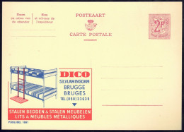 +++ PUBLIBEL Neuf 2F - Meubles DICO - BRUGES - BRUGGE - N° 1881  // - Werbepostkarten