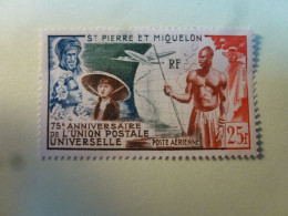 Poste Aérienne 75 Em Anniversaire De L'Union Postale Universelle N° 21 Neuf ** - Nuovi