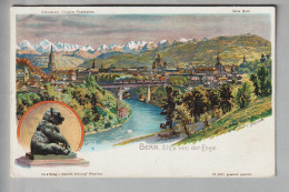 CH BE Bern Blick Von Der Enge 1919-04-24  Litho C.Steinmann/H.Schlumpf #2205 - Bern