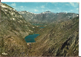 CPSM DE AUZAT  VUE AERIENNE ETANGS DE BASSIES - Sonstige & Ohne Zuordnung