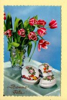 Fleurs : Tulipes Dans Un Vase / Bonne Fête / CPSM (voir Scan Recto/verso) - Flowers