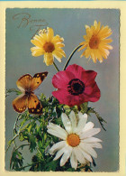 Fleurs : Bouquet De Fleurs / Papillon / Bonne Fête / CPSM (voir Scan Recto/verso) - Flowers