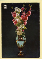 Fleurs : Bouquet De Fleurs Dans Un Vase / Blason (voir Scan Recto/verso) - Fleurs