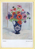 Fleurs : Bouquet Dans Un Vase / Anémone / D'après Original Peint Avec Le Pied De Ch Pasche - Flowers