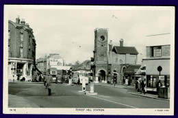 Ref 1656 - Busy Scene - Raphael Tuck Real Photo Postcard - Forest Hill Station - London - London Suburbs