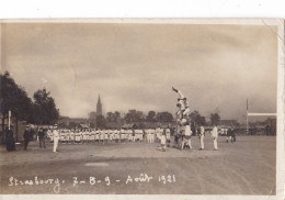 2 PHOTOS ;   STRASBOURG ,,,, LES  7  - 8- 9   AOUT    1921,,,,COMPETITION DE GYMNASTIQUE - Sports