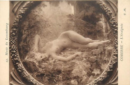 - Thèmes Div -ref-V V891- Arts - Tableau L Araignée - Nus Nude - Peintre Comerre - Musée Du Luxembourg - - Malerei & Gemälde