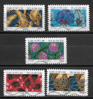 France 2023  Oblitéré - Autoadhésif    N° 2276 - 2279 - 2281 - 2283 - 2287  - Fleurs Et Papillons - Used Stamps