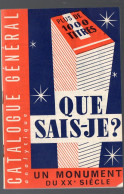 Catalogue  TABLE ANALYTIQUE   QUE SAIS JE ?  1963(PPP47475) - Advertising