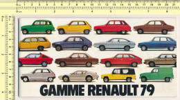 RENAULT 79 Brochure Catalogue Tous Modéle Gamme Automobile 1979 - Publicités