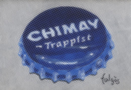 H6-123 Litografía Cerveza Chimay Belgium. The Harmony Collection. - Werbepostkarten