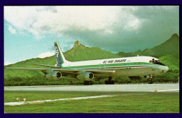 Ref 1656 - New Zealand Aviation Postcard - DC - 8 Aeroplane Aircraft - 1946-....: Ere Moderne