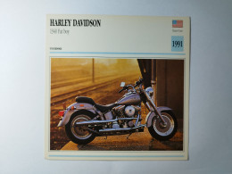 HARLEY DAVIDSON 1340 Fat Boy 1991 Fiche Technique Moto - Sports