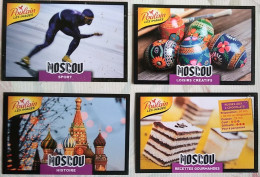 Lot De 4 Images Poulain.  MOSCOU. ( A3. 001) - Cartes Cadeaux