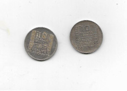 2 Pieces En Argent 10 Francs Turin 1933001939 - Autres & Non Classés