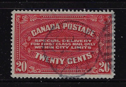 CANADA 1922  SPECIAL DELIVERY  SCOTT # E2  USED  CV $9.00 - Eilbriefmarken