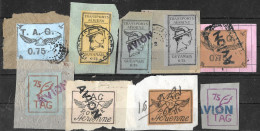 237 - FRANCE - GUYANA - 1920 - AIR MAIL - CANCELLED - FULL SET - FORGERIES FAUX FALSCHEN - Autres & Non Classés